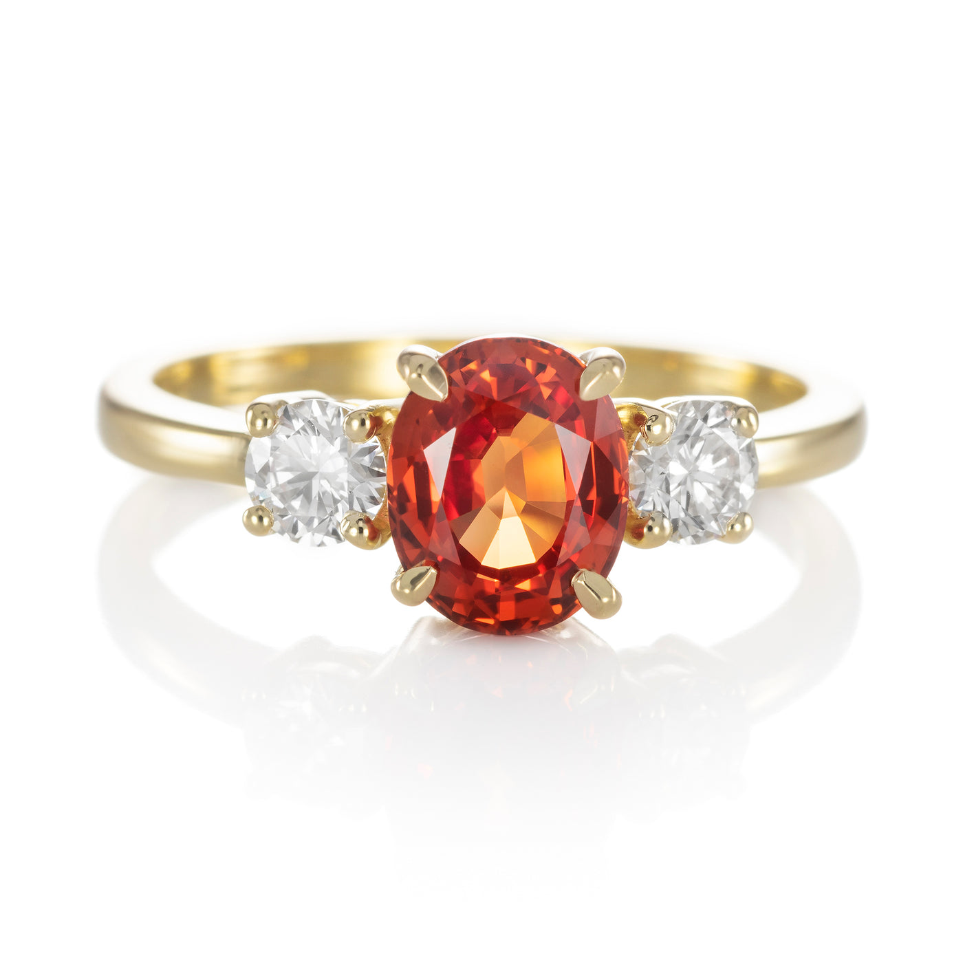 Capucine Ring orange sapphire