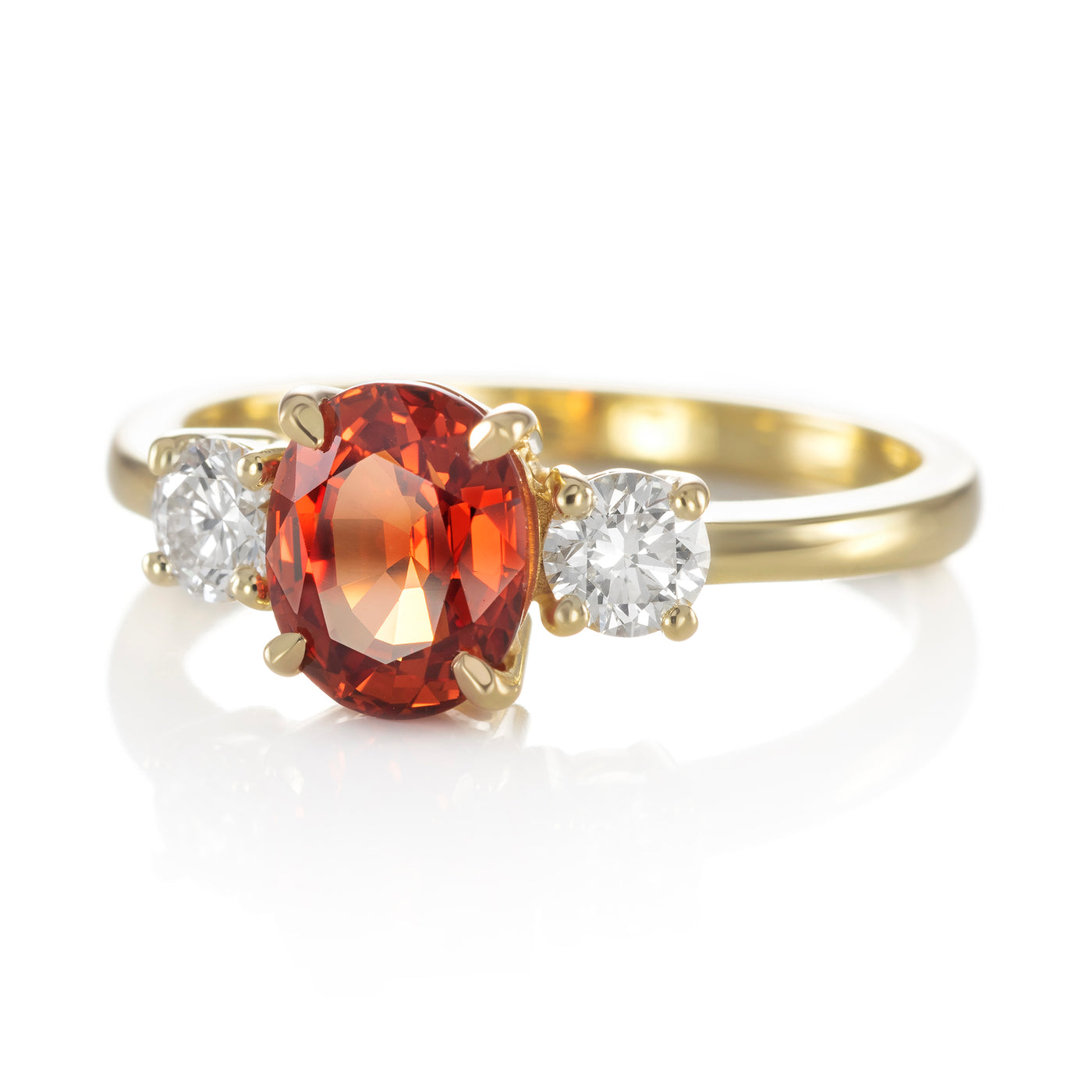 Capucine Ring orange sapphire